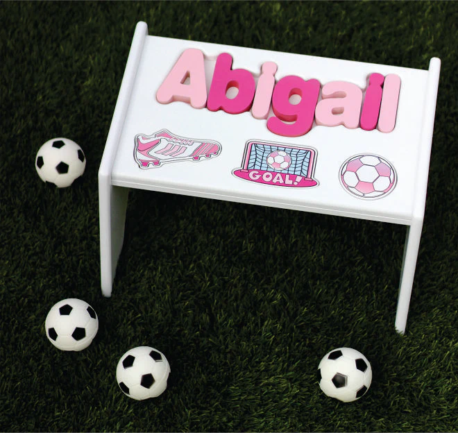 2 Step Personalized Puzzle Sport -Themed Step Stool - Image 3