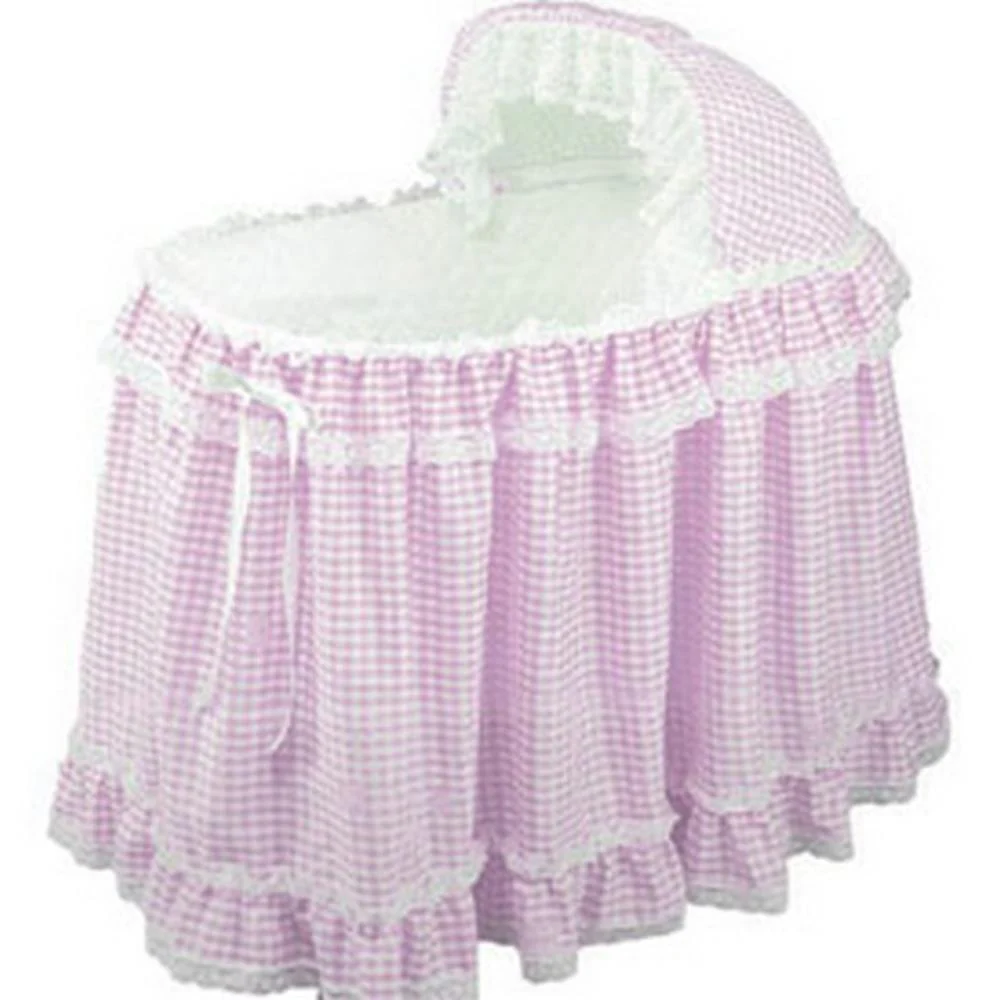 Classic Gingham Baby Bassinet Sleeper Set - Image 4