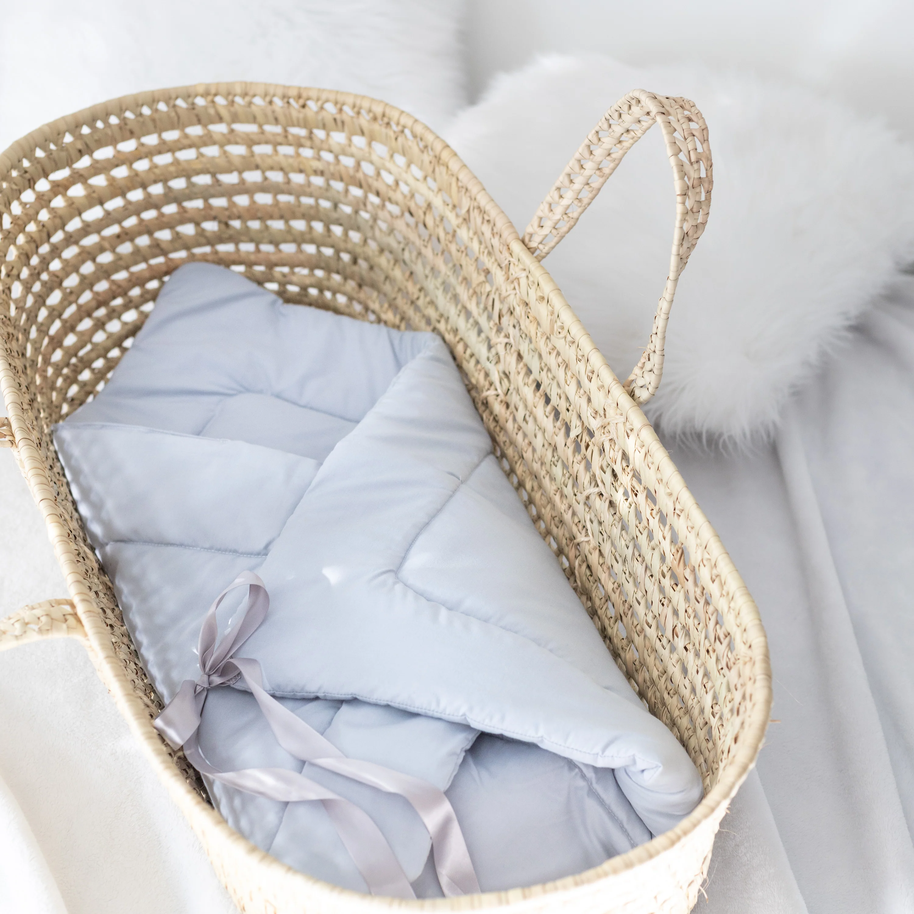 Cotton Cool Color Cradle Bedding - Image 3