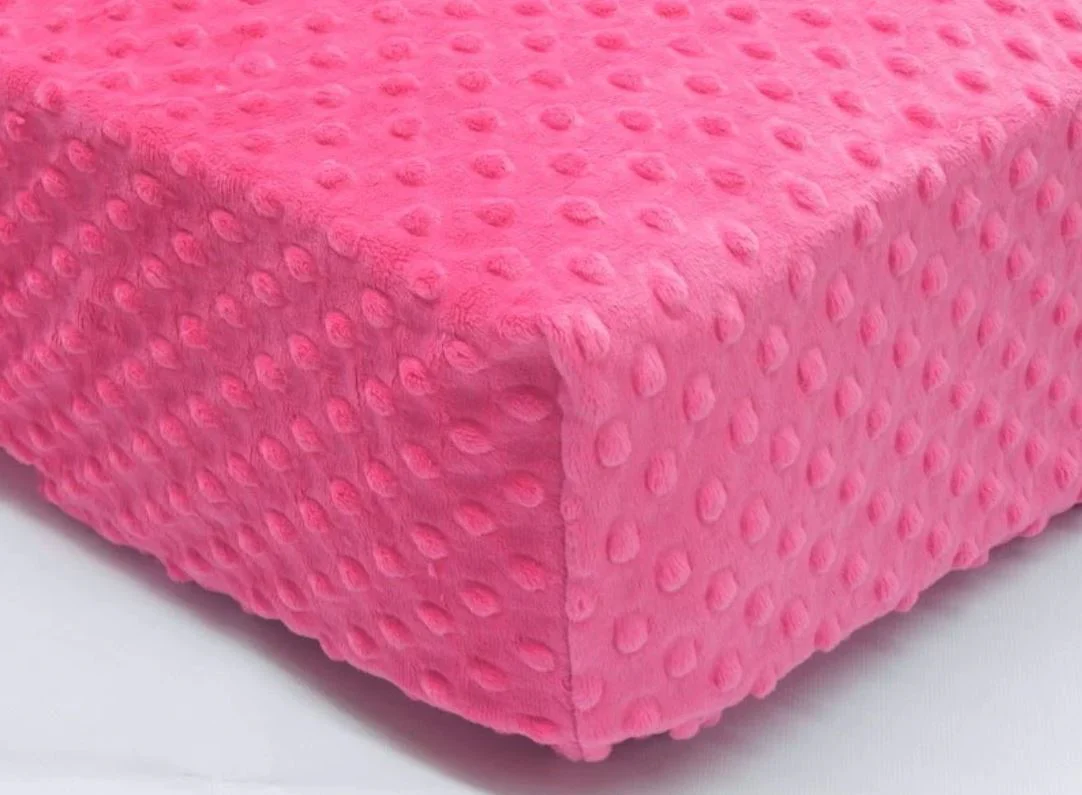 Cradle Sheet Set of 12 Minky Dot - Image 15