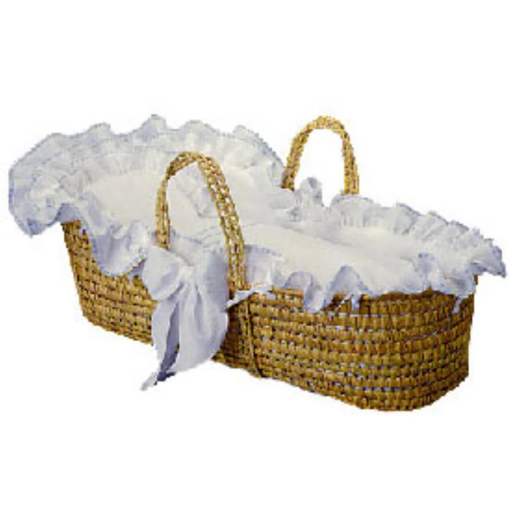 Little Tailor Woven Moses Basket - Image 2