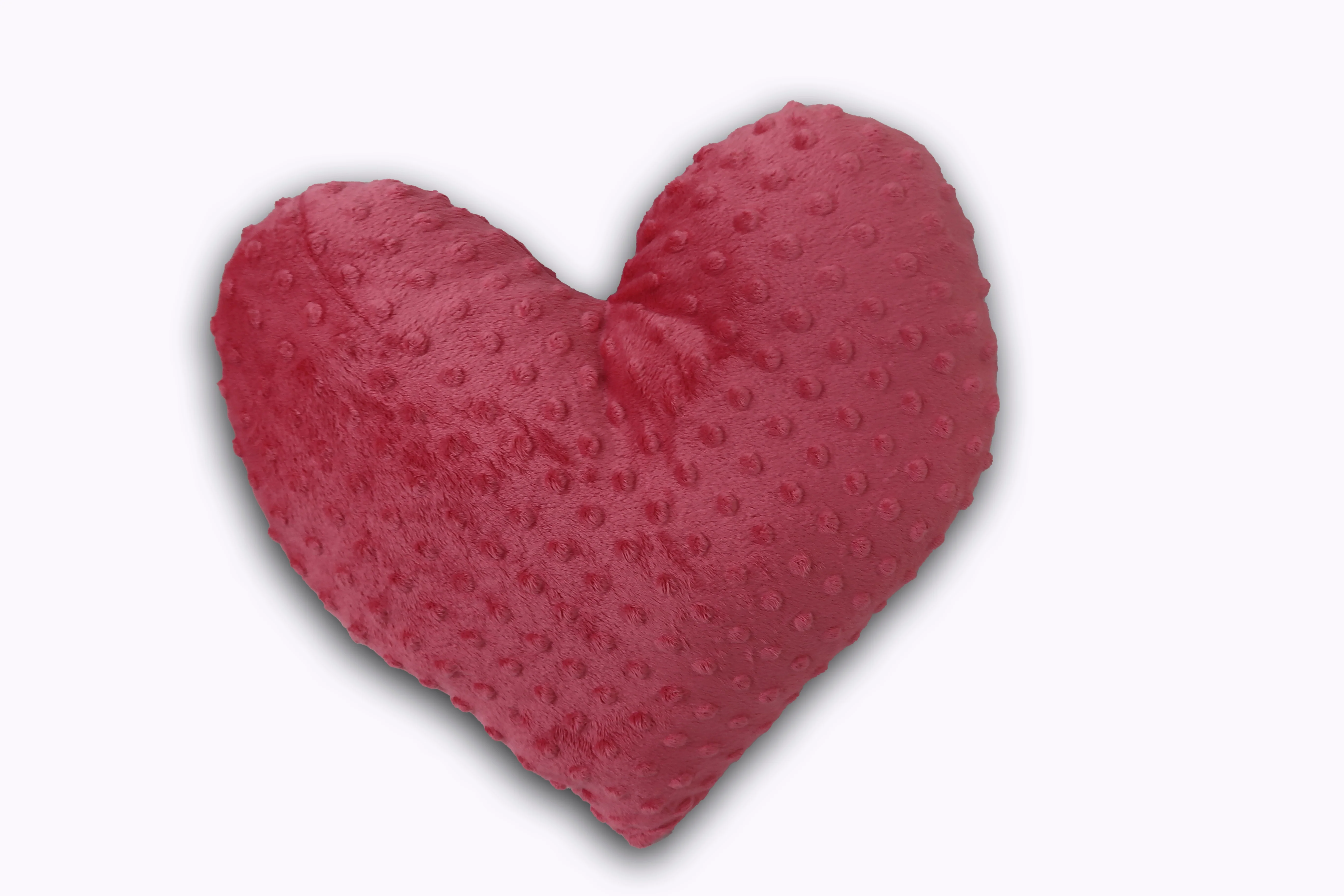 Personalized Heart Shaped Minky Dot Throw Pillow - Image 3