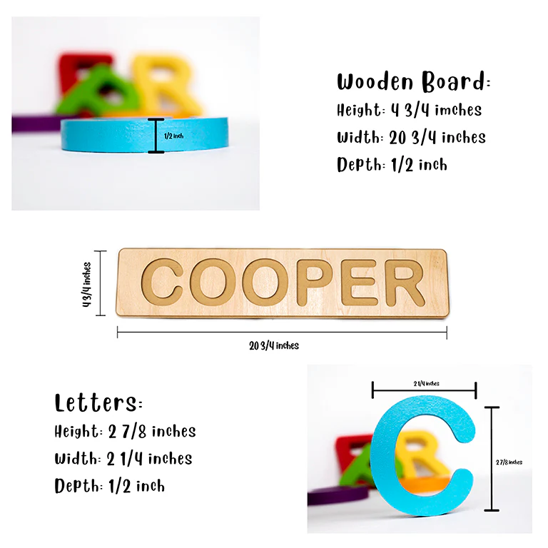 Personalized Wooden Name Puzzle - Image 4