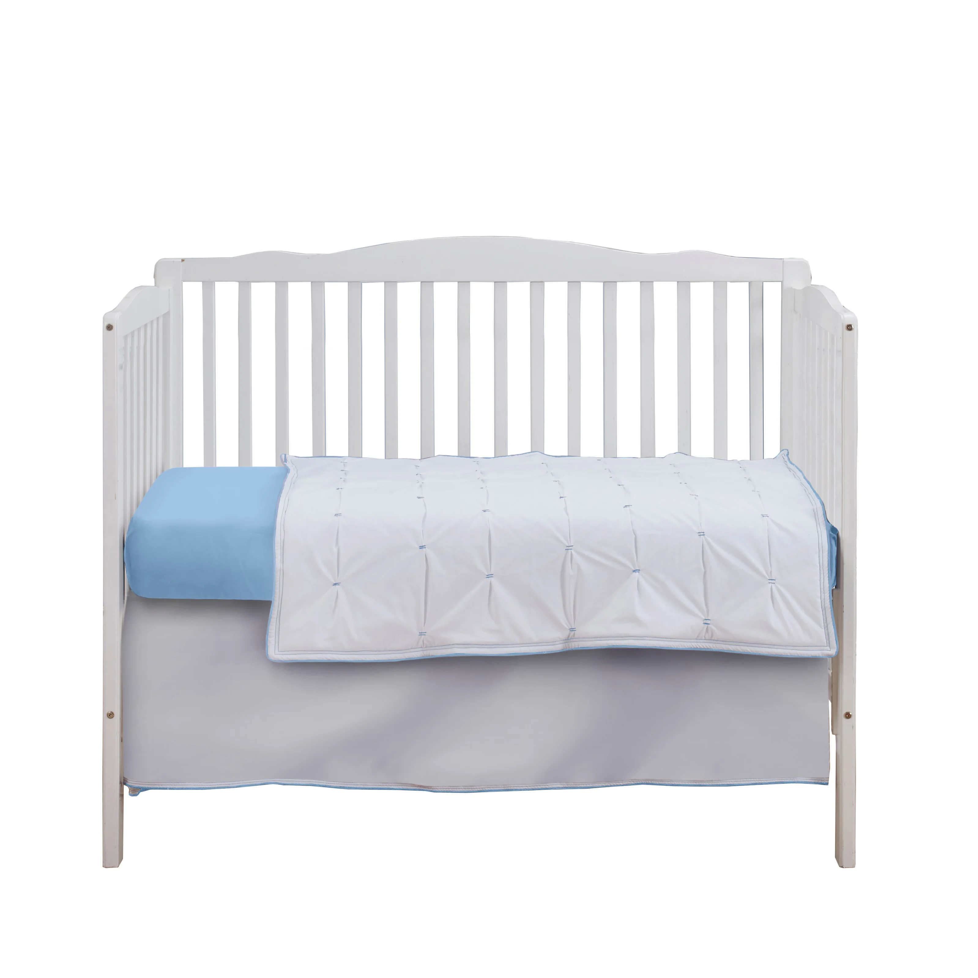 Pin Tuck Crib Bedding Set