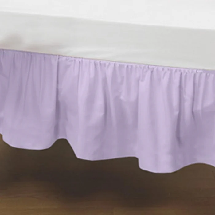 Poly Cotton Round Crib Dust Ruffle - Image 11