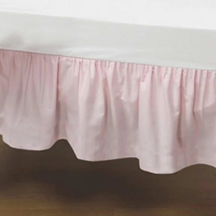 Poly Cotton Round Crib Dust Ruffle - Image 4