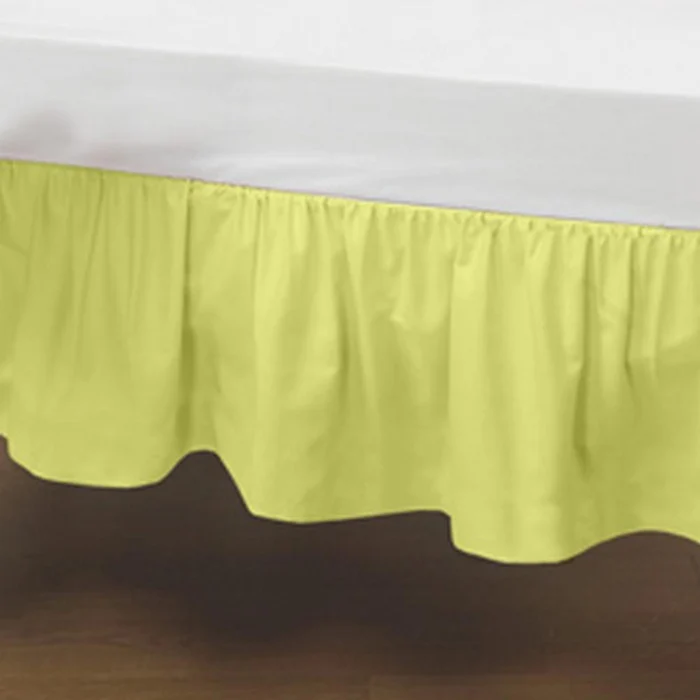 Poly Cotton Round Crib Dust Ruffle - Image 5
