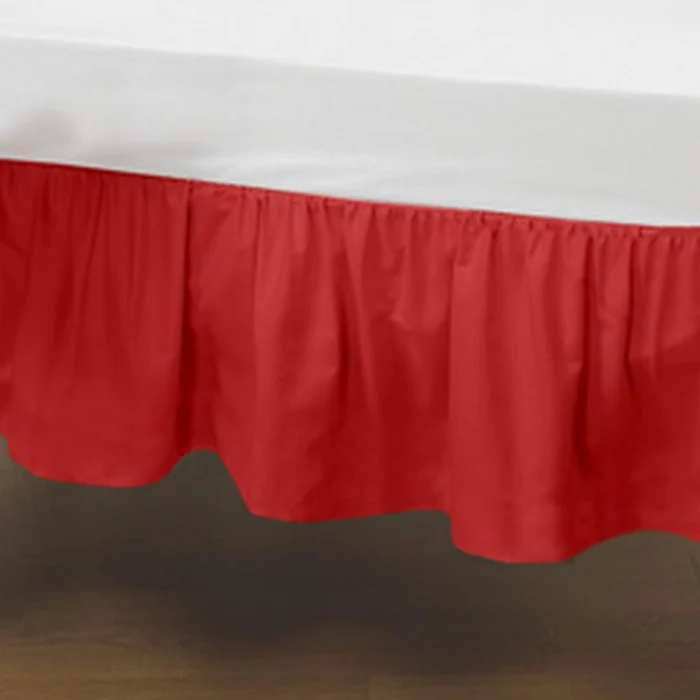 Poly Cotton Round Crib Dust Ruffle - Image 6