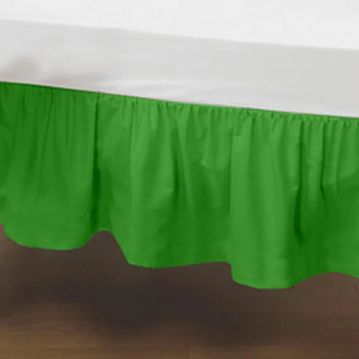 Poly Cotton Round Crib Dust Ruffle - Image 8
