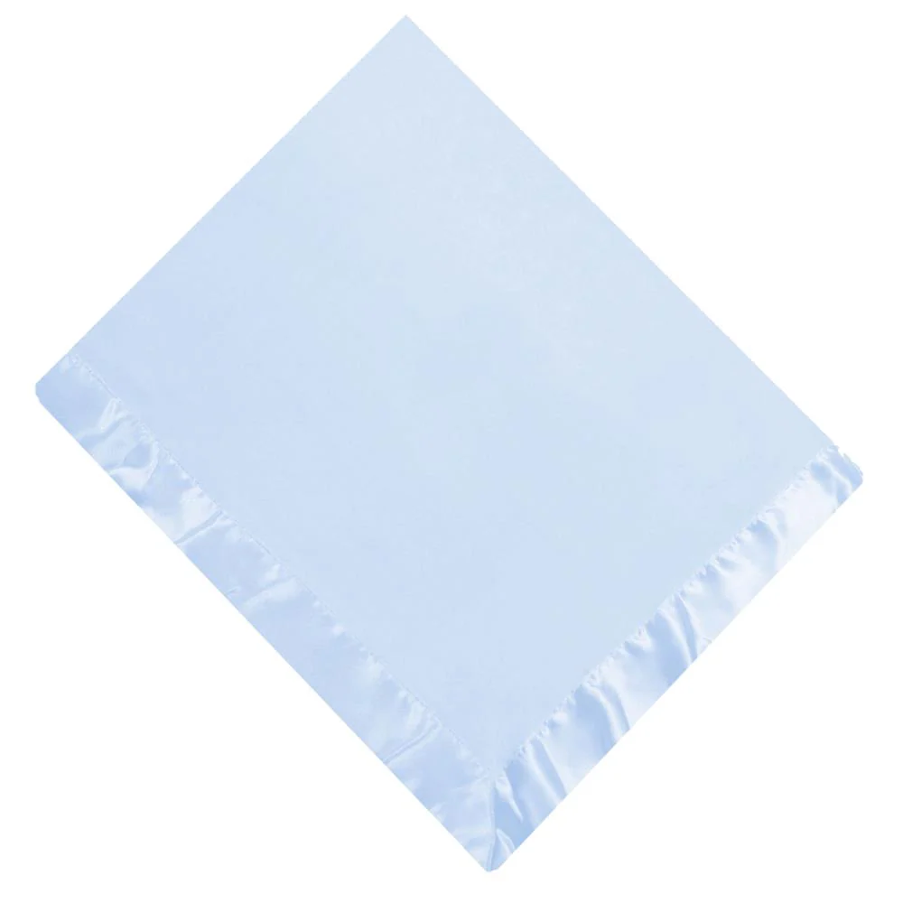 Satin Trim Fleece Baby Blanket - Image 3