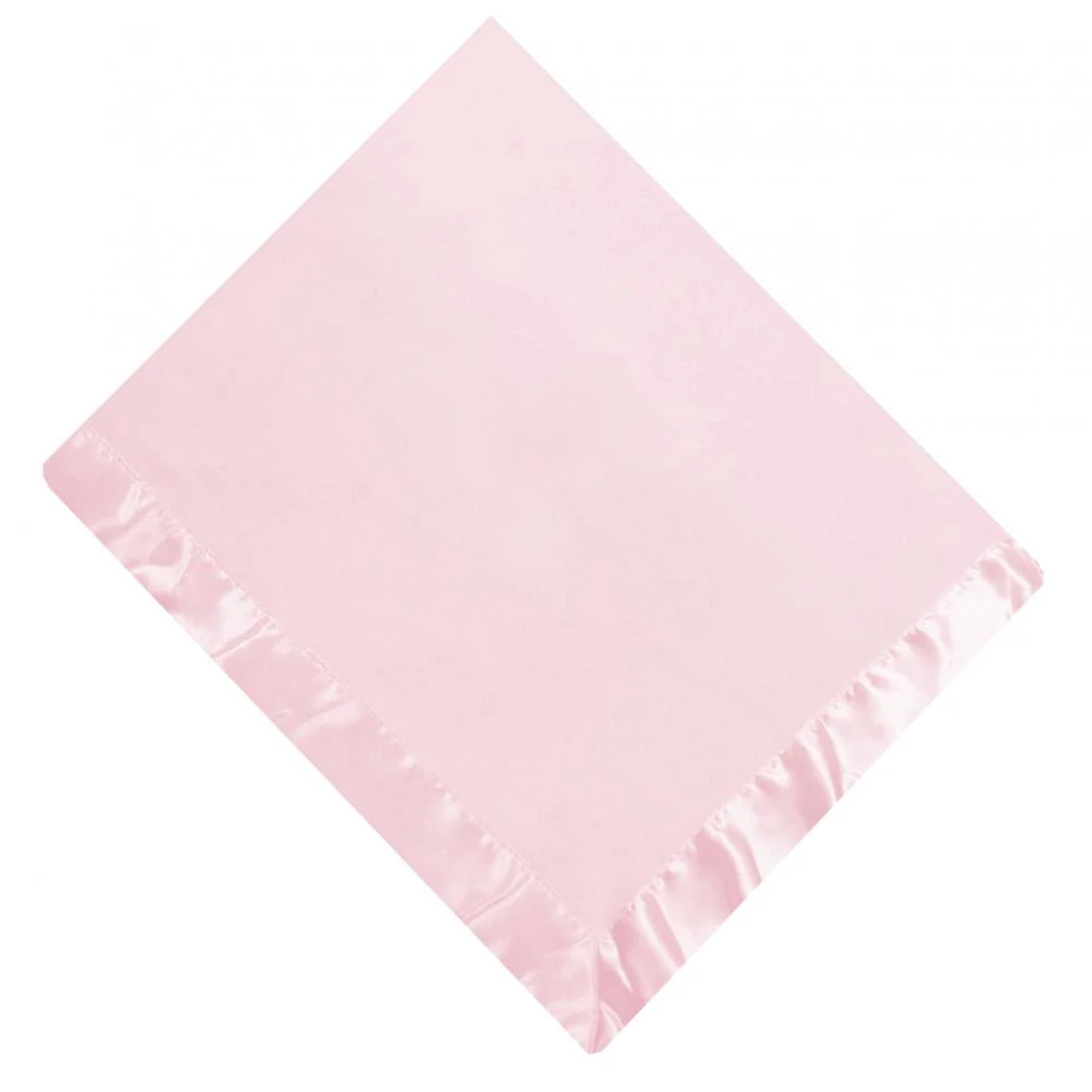 Satin Trim Fleece Baby Blanket - Image 4