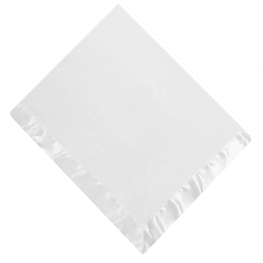 Satin Trim Fleece Baby Blanket - Image 5