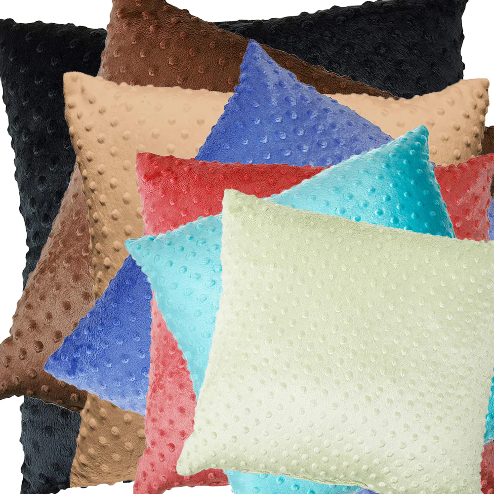Soft Minky Dot Throw Pillow Cover - Set Of 2