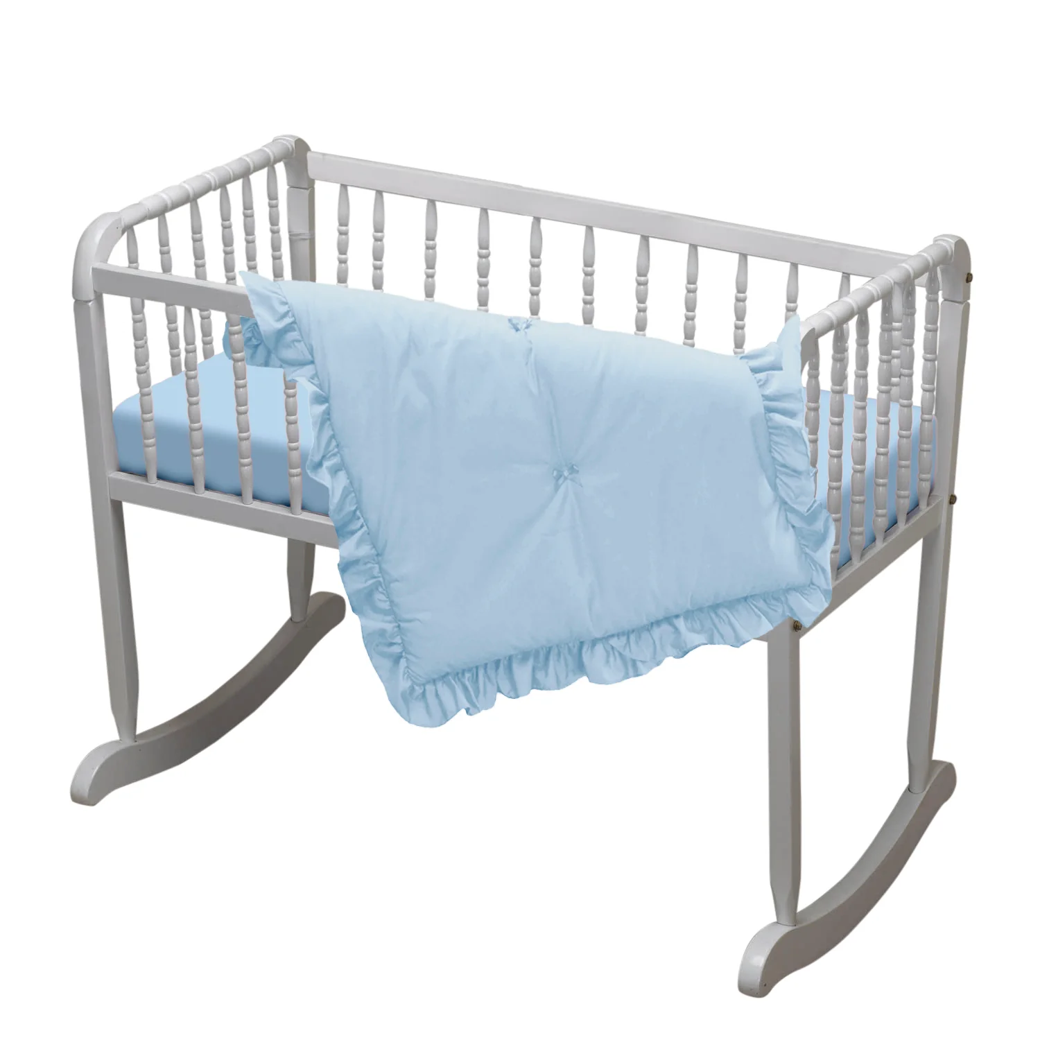 Solid Color Cradle Bedding Set - Image 4