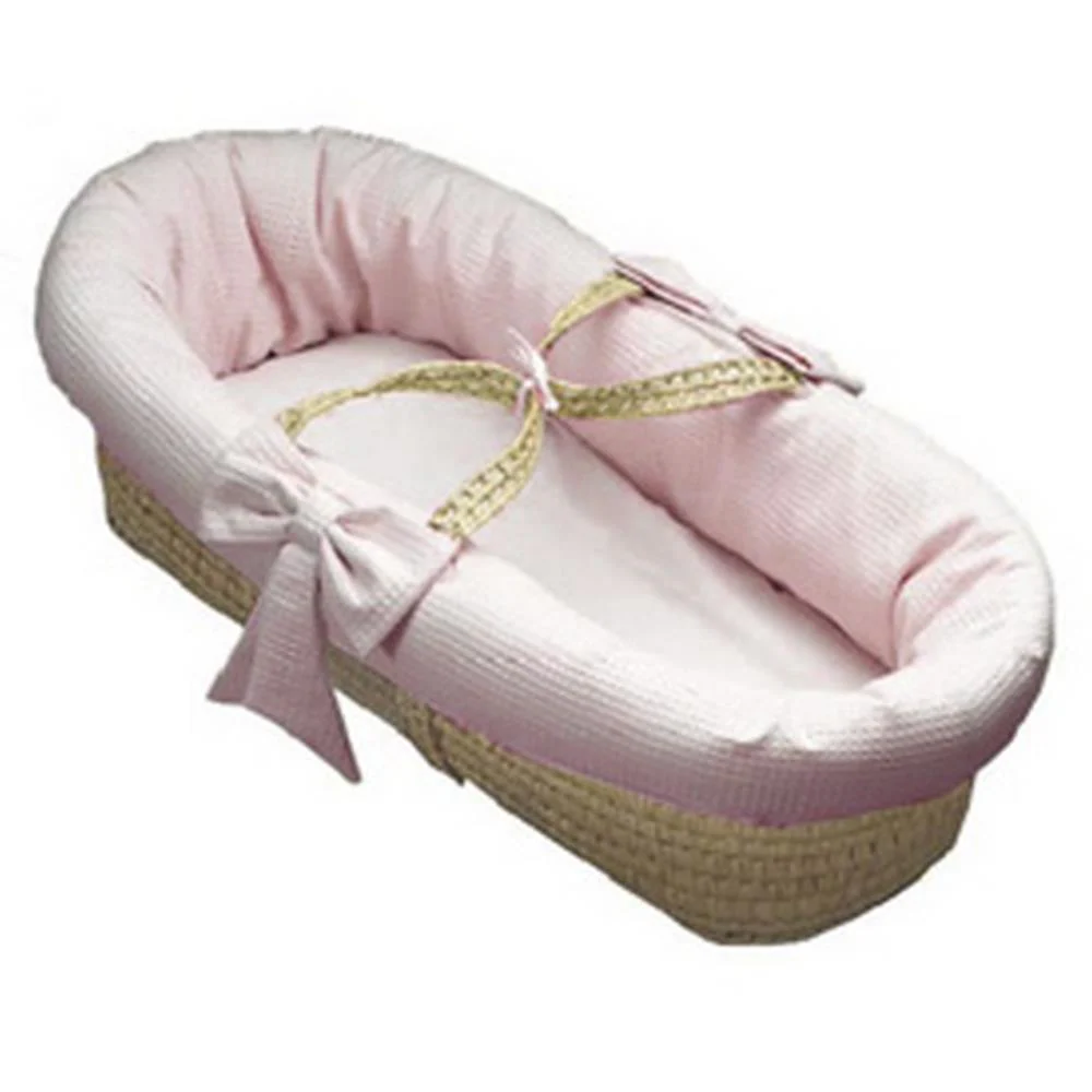 Waffle Pique Baby Moses Basket - Image 3