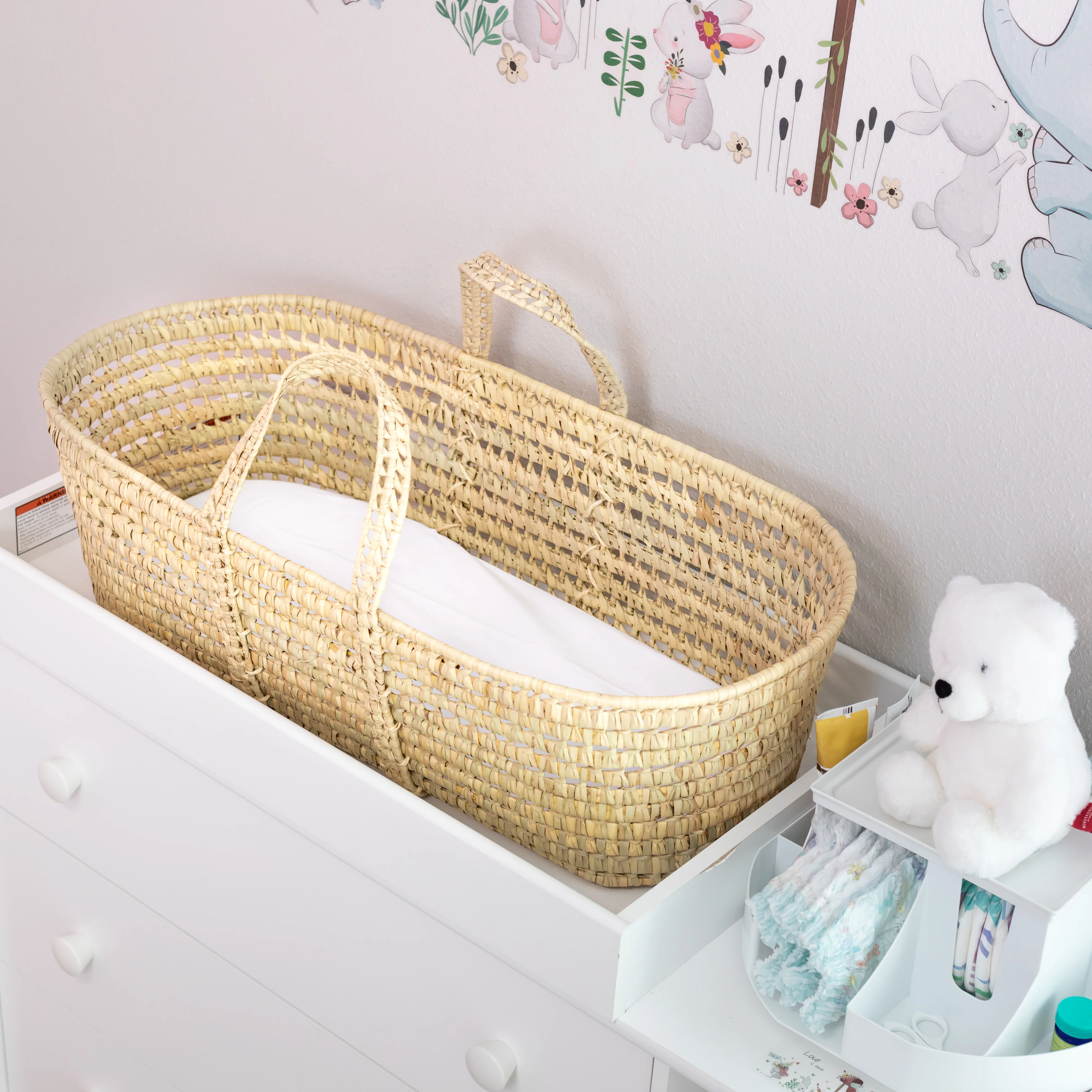 Wicker Look Baby Carrier Moses Basket - Image 3
